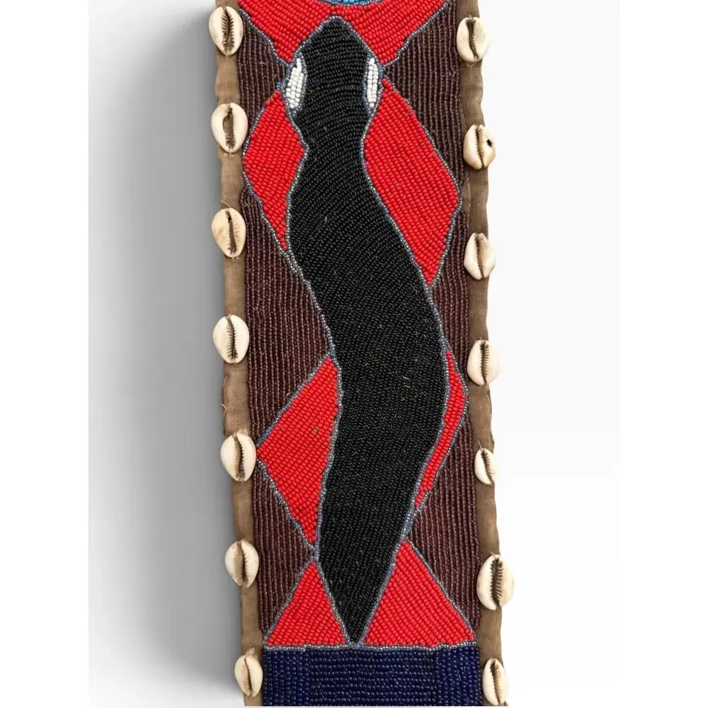 Yoruba Nigeria Beaded Cowrie Shell Sash 55